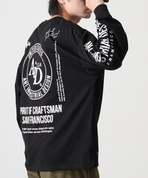ANTINDUSTRIAL DESIGNヘビーウエイトワイドシルエットロングスリーブTシャツ