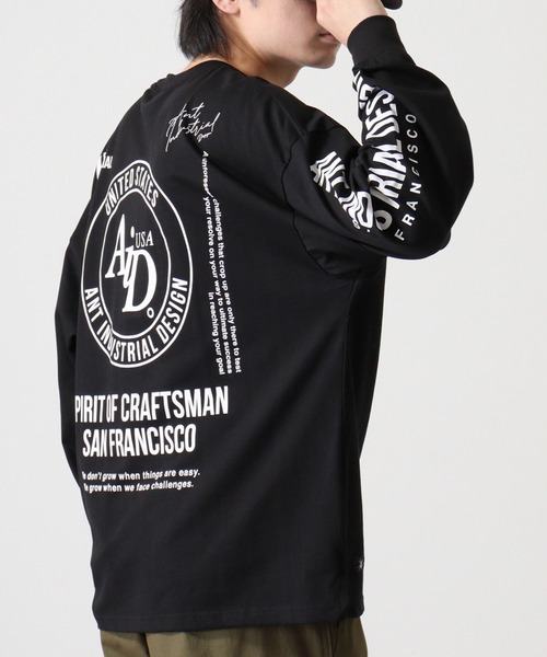 FUNALIVE(ファンアライブ)の「ANTINDUSTRIAL DESIGNヘビーウエイトワイドシルエットロングスリーブTシャツ(Tシャツ/カットソー・メンズ・ホワイト系その他2/杢グレー/グレー/ブラック/ブラック系その他2/モカ/ホワイト/ホワイト系その他3/ブラック系3・L/LL/M)」の6枚目の写真