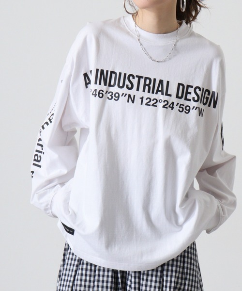 FUNALIVE(ファンアライブ)の「ANTINDUSTRIAL DESIGNヘビーウエイトワイドシルエットロングスリーブTシャツ(Tシャツ/カットソー・メンズ・ホワイト系その他2/杢グレー/グレー/ブラック/ブラック系その他2/モカ/ホワイト/ホワイト系その他3/ブラック系3・L/LL/M)」の2枚目の写真
