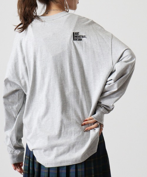 FUNALIVE(ファンアライブ)の「ANTINDUSTRIAL DESIGNヘビーウエイトワイドシルエットロングスリーブTシャツ(Tシャツ/カットソー・メンズ・ホワイト系その他2/杢グレー/グレー/ブラック/ブラック系その他2/モカ/ホワイト/ホワイト系その他3/ブラック系3・L/LL/M)」の20枚目の写真
