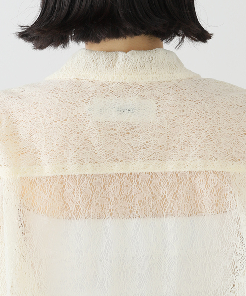 セール】JANE SMITH/ジェーンスミス FLOCKY LACE OPEN COLLAR