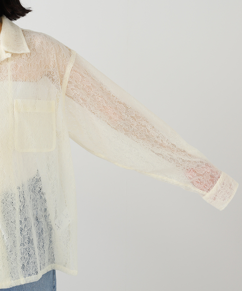 セール】JANE SMITH/ジェーンスミス FLOCKY LACE OPEN COLLAR