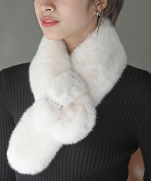 最終お値引！　 CARVEN フェイクファーティペット trim_ofcrs_itemea11c23abd0811e