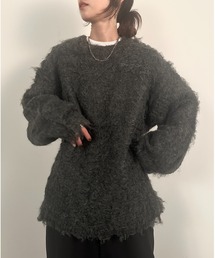 【vieux by MAISON BREEZE】クルーネックボリュームシャギーニット crewneck Volume shaggy knit #1