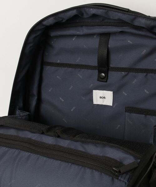 ace.(エース)の「【ace. GENE/エースジーン】 ガジェタブル ヘザー2 スクエアリュック 19L(23L)(バックパック/リュック・メンズ・ブラック・FREE)」の4枚目の写真