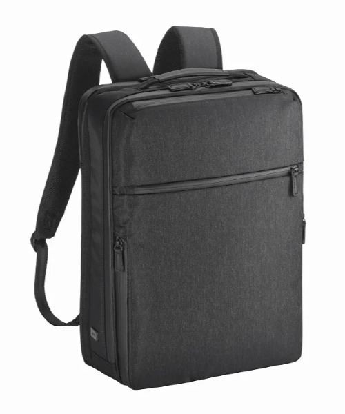 ace.(エース)の「【ace. GENE/エースジーン】 ガジェタブル ヘザー2 スクエアリュック 19L(23L)(バックパック/リュック・メンズ・ブラック・FREE)」の1枚目の写真