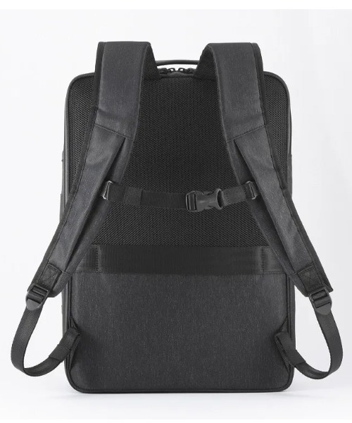 ace.(エース)の「【ace. GENE/エースジーン】 ガジェタブル ヘザー2 スクエアリュック 19L(23L)(バックパック/リュック・メンズ・ブラック・FREE)」の6枚目の写真