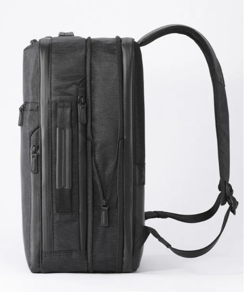 ace.(エース)の「【ace. GENE/エースジーン】 ガジェタブル ヘザー2 スクエアリュック 19L(23L)(バックパック/リュック・メンズ・ブラック・FREE)」の9枚目の写真