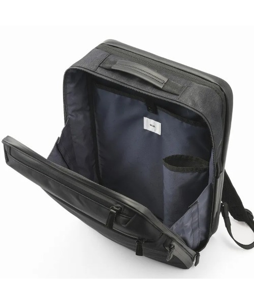 ace.(エース)の「【ace. GENE/エースジーン】 ガジェタブル ヘザー2 スクエアリュック 19L(23L)(バックパック/リュック・メンズ・ブラック・FREE)」の11枚目の写真