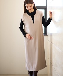 Rosemadame(ローズマダム)のリブニットソー×ニットカルゼワンピースセット(マタニティ&授乳服)妊婦服 産前・産後対応(マタニティウェア/グッズ)