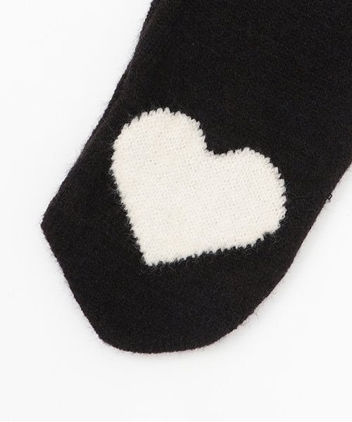 petit main（プティマイン）の「ハートニットマフラー（マフラー・キッズ・アイボリー/ブラック/モカ・FREE）」の6枚目の写真