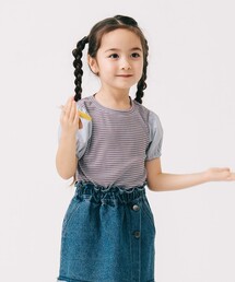 BORDERS パフスリーブ ストライプ Tシャツ 36 BORDERS パフスリーブ ストライプ Tシャツ 36