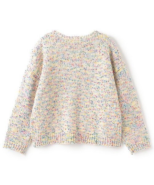 X-girl Stages（エックスガールステージス）の「カラーネップニットプルオーバー（ニット/セーター・キッズ・アイボリー/ブラック・140cm/130cm/120cm/110cm）」の4枚目の写真