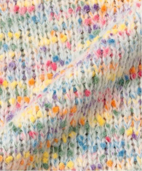 X-girl Stages（エックスガールステージス）の「カラーネップニットプルオーバー（ニット/セーター・キッズ・アイボリー/ブラック・140cm/130cm/120cm/110cm）」の8枚目の写真