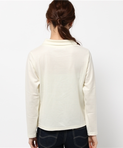 SLOBE IENA（スローブイエナ）の「ウォッシャブルウールタートルプルオーバー◆（Tシャツ/カットソー・レディース・カーキ/ブラック/ブルー系その他/ホワイト/タン・FREE）」の8枚目の写真