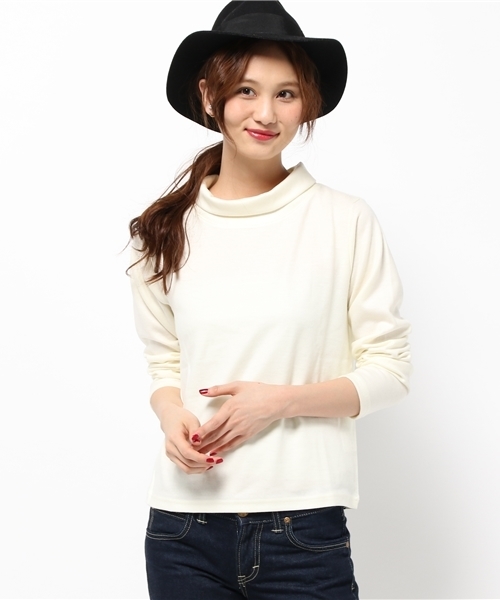 SLOBE IENA（スローブイエナ）の「ウォッシャブルウールタートルプルオーバー◆（Tシャツ/カットソー・レディース・カーキ/ブラック/ブルー系その他/ホワイト/タン・FREE）」の21枚目の写真