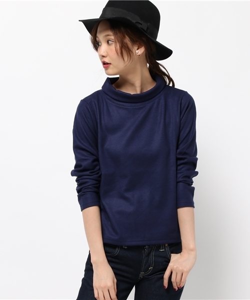 SLOBE IENA（スローブイエナ）の「ウォッシャブルウールタートルプルオーバー◆（Tシャツ/カットソー・レディース・カーキ/ブラック/ブルー系その他/ホワイト/タン・FREE）」の13枚目の写真