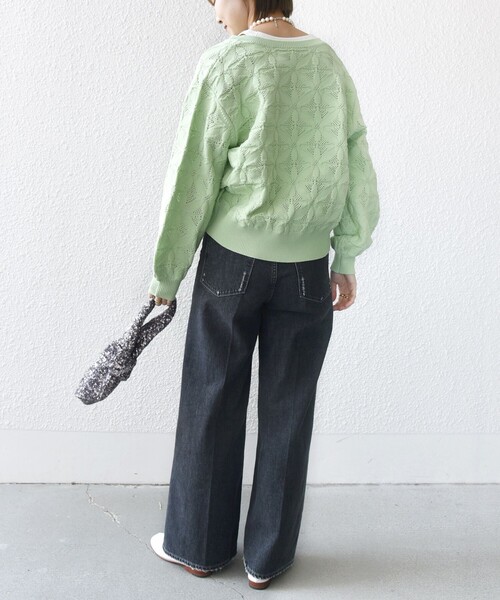 WEB限定】〈洗濯機可能〉2WAY フラワー ジャカード ハーフ