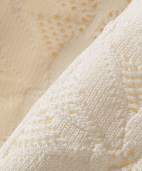 WEB限定】〈洗濯機可能〉2WAY フラワー ジャカード ハーフ ジップ プル