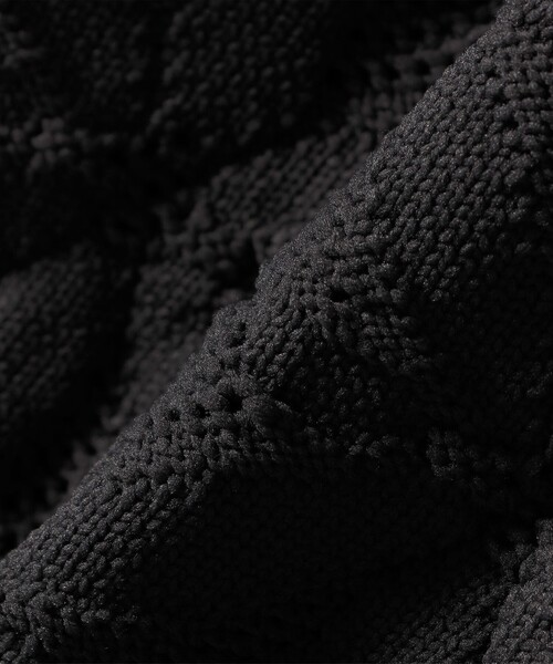 WEB限定】〈洗濯機可能〉2WAY フラワー ジャカード ハーフ ジップ プル