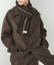 SETUP7（セットアップセブン）の「【SETUP7】鹿の子配色切替 ニット差込マフラー WE（マフラー・メンズ）」