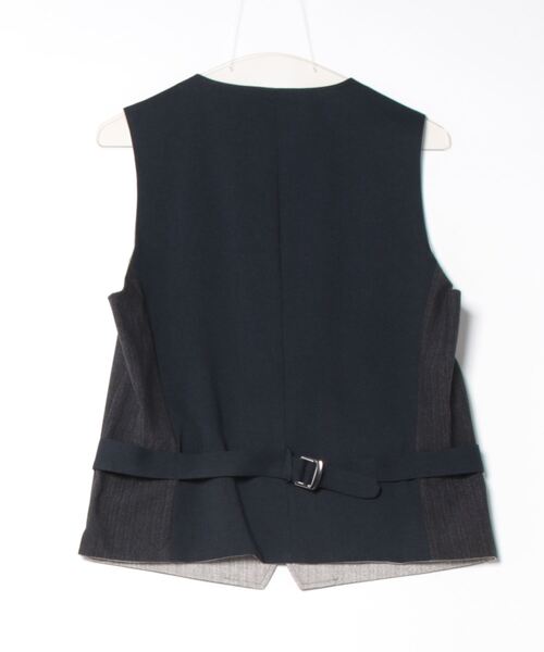 MONSIEUR NICOLE（ムッシュニコル）の「【ex/tra】FLEXDRY リバーシブルジレ（ベスト・メンズ・ネイビー/ブラック・MEDIUM/LARGE）」の3枚目の写真