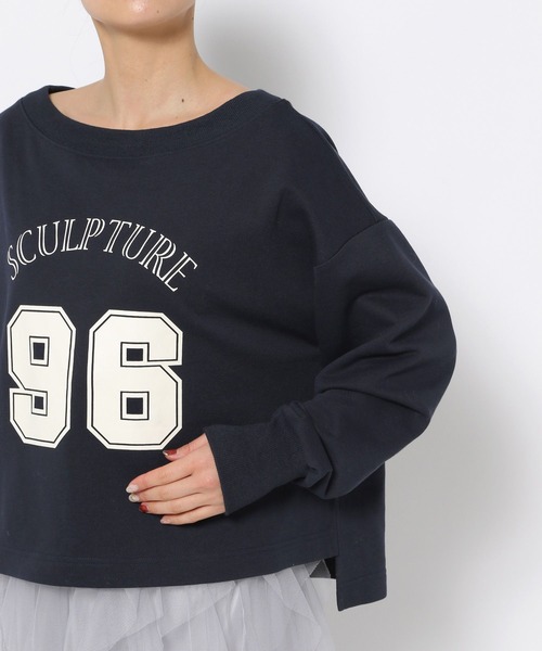 mysty woman（ミスティウーマン）の「ナンバーロゴスウェットプルオーバー  288690（スウェット・レディース・ネイビー/グレー/オフホワイト・FREE）」の13枚目の写真