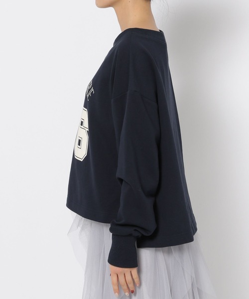 mysty woman（ミスティウーマン）の「ナンバーロゴスウェットプルオーバー  288690（スウェット・レディース・ネイビー/グレー/オフホワイト・FREE）」の11枚目の写真