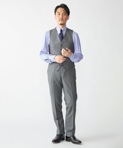 SHIPS（シップス）の「SHIPS: LORO PIANA FABRIC オーストラリス シャークスキン ベスト（ベスト・メンズ・グレー系その他・MEDIUM/LARGE）」の6枚目の写真