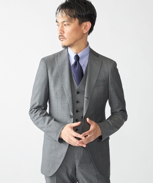 SHIPS（シップス）の「SHIPS: LORO PIANA FABRIC オーストラリス シャークスキン ベスト（ベスト・メンズ・グレー系その他・MEDIUM/LARGE）」の7枚目の写真
