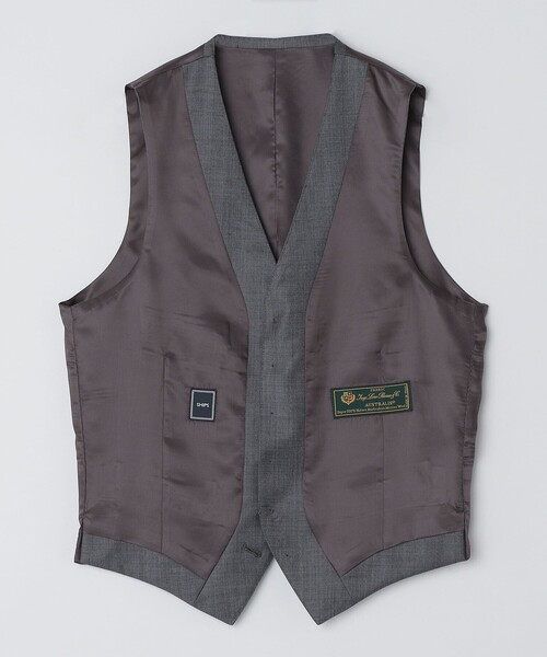 SHIPS（シップス）の「SHIPS: LORO PIANA FABRIC オーストラリス シャークスキン ベスト（ベスト・メンズ・グレー系その他・MEDIUM/LARGE）」の11枚目の写真