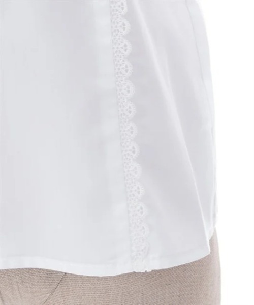 axes femme kawaii（アクシーズファムカワイイ）の「チュールレース衿ブラウス（シャツ/ブラウス・レディース・ホワイト/ブラウン/キナリ・MEDIUM）」の21枚目の写真