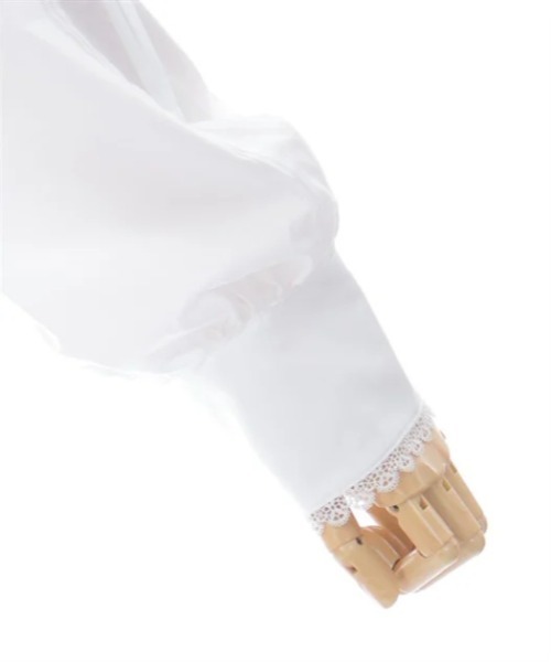 axes femme kawaii（アクシーズファムカワイイ）の「チュールレース衿ブラウス（シャツ/ブラウス・レディース・ホワイト/ブラウン/キナリ・MEDIUM）」の18枚目の写真