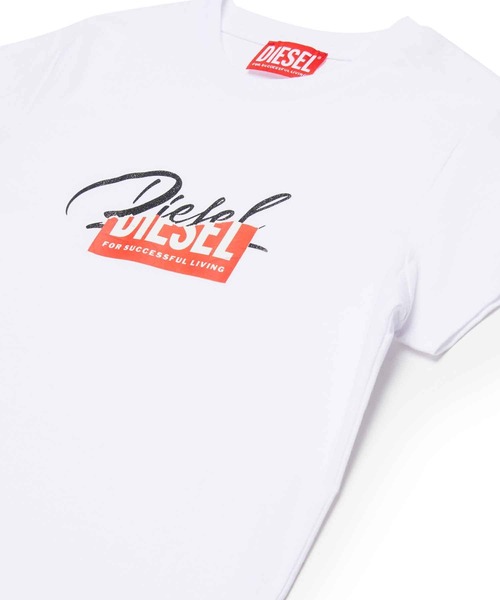 DIESEL KIDS（ディーゼルキッズ）の「DIESEL（ディーゼル）Kids & Junior ブランドロゴ半袖Tシャツカットソー（Tシャツ/カットソー・キッズ・ブラック/ライトピンク/ピンク/ホワイト・4Y/6Y/8Y/10Y/12Y/14Y/16Y）」の14枚目の写真