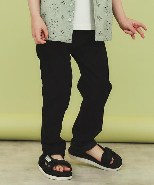 THE SHOP TK （ザ ショップ ティーケー ）の「【100-160】のびーるストレートパンツ/洗濯機OK（その他パンツ・キッズ・ブラック/オリーブ/ナチュラル/ライトグレー/ブラック系1/ネイビー系1・10/11/12/13/14/15 /16）」の3枚目の写真