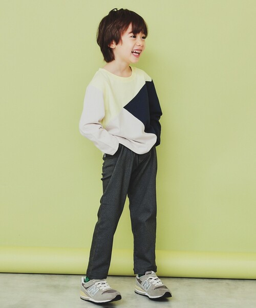 THE SHOP TK （ザ ショップ ティーケー ）の「【100-160】のびーるストレートパンツ/洗濯機OK（その他パンツ・キッズ・ブラック/オリーブ/ナチュラル/ライトグレー/ブラック系1/ネイビー系1・10/11/12/13/14/15 /16）」の15枚目の写真