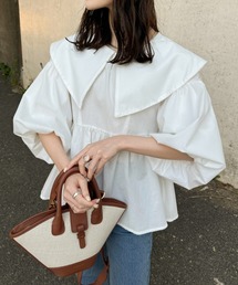line stone ribbon shirt / ラインストーンリボンシャツ（シャツ