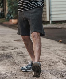 mp13211-Waffle Cotton Knit Short Pants ニットショートパンツ