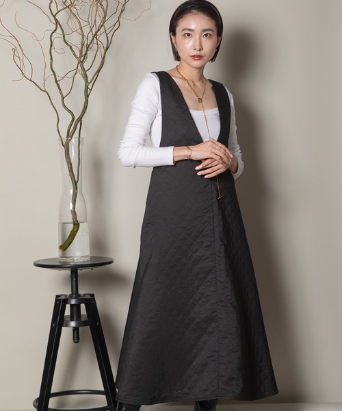 ダイヤジャガード Vジャンスカ（ジャンパースカート）｜lodie（ロディ）