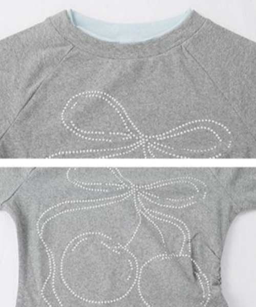 AsRiRe（アスリレイ）の「25ss チェリーストーンレイヤード風ロンT（Tシャツ/カットソー・レディース・グレー/アイボリー・M）」の14枚目の写真