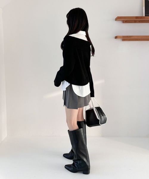 Heather（ヘザー）の「パイピングミニボストンBAG　319882（ボストンバッグ・レディース・ブラック/レッド・ONE SIZE）」の4枚目の写真