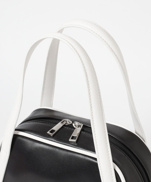 Heather（ヘザー）の「パイピングミニボストンBAG　319882（ボストンバッグ・レディース・ブラック/レッド・ONE SIZE）」の21枚目の写真