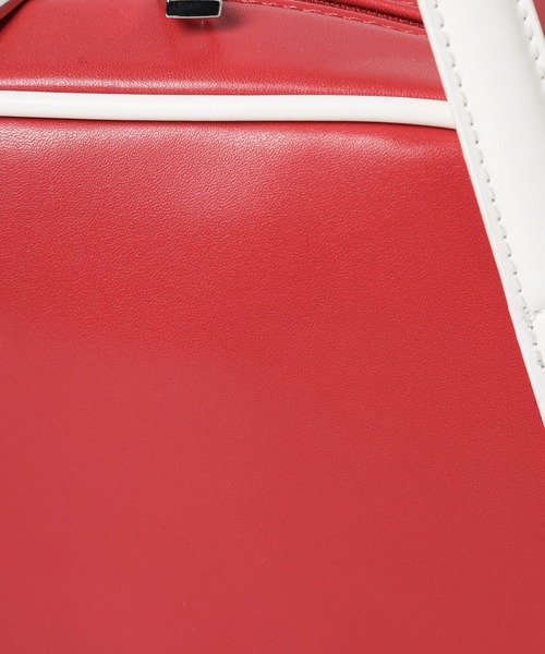 Heather（ヘザー）の「パイピングミニボストンBAG　319882（ボストンバッグ・レディース・ブラック/レッド・ONE SIZE）」の12枚目の写真