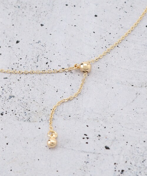 THE SHOP TK (ザ ショップ ティーケー )の「◆ダブルリングネックレス(ネックレス・レディース・ゴールド/シルバー・00)」の6枚目の写真