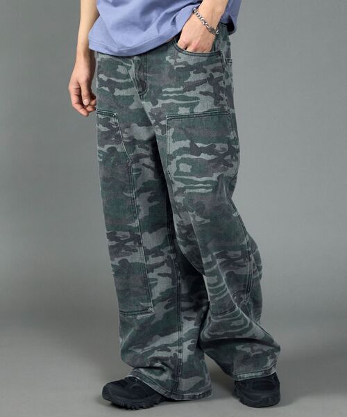 BRIEFING パンツ　迷彩　カモフラ　ブラック　グレー　XL 迷彩柄 スウェットパンツ メンズ 大きいサイズ 迷彩 カモフラ柄