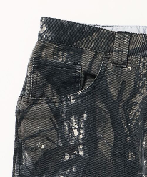 sqnz（エスキュンズ）】 リアルツリーパンツ ダブルニー 刺繍 キャンバス素材 SEQUENZ（シークエンズ）】sqnz double knee pants / パンツ カモ