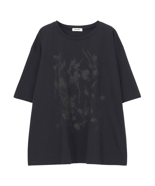 Plantation（プランテーション）の「ステムフラワーT / Tシャツ / S（Tシャツ/カットソー・レディース・ネイビー/ホワイト/ライトグレー・M size/L size）」の3枚目の写真