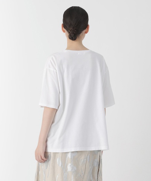 Plantation（プランテーション）の「ステムフラワーT / Tシャツ / S（Tシャツ/カットソー・レディース・ネイビー/ホワイト/ライトグレー・M size/L size）」の5枚目の写真