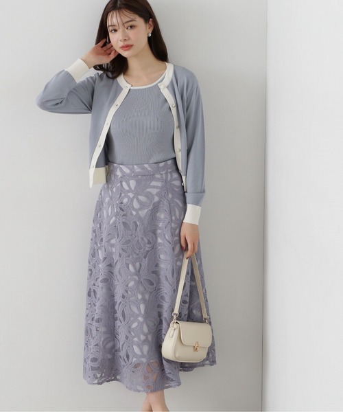 PROPORTION BODY DRESSING（プロポーションボディドレッシング）の「リボンチュールフレアスカート / 1215120302（スカート・レディース・ホワイト系その他/ブルー/ブラック・SMALL/MEDIUM/X-SMALL）」の18枚目の写真