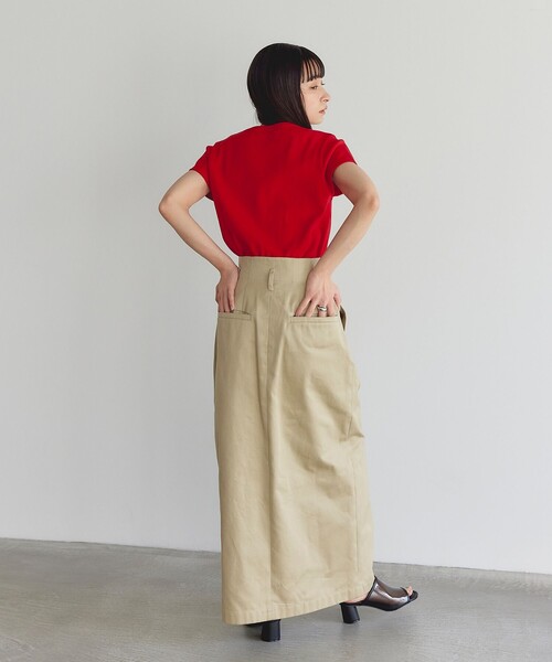 EMMEL REFINES（エメルリファインズ）の「＜EMMEL REFINES＞EM フライス チビT（Tシャツ/カットソー・レディース・レッド/ブラック/ライトピンク・FREE）」の7枚目の写真